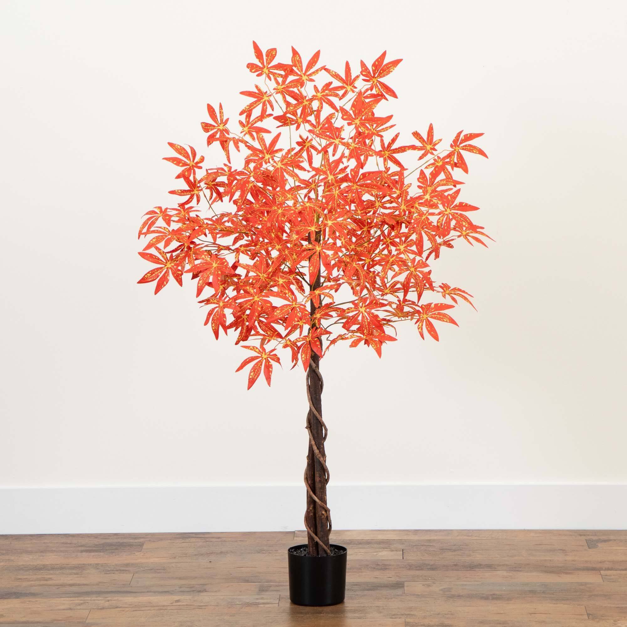 4ft. Autumn Vibrant Maple Artificial Fall Tree